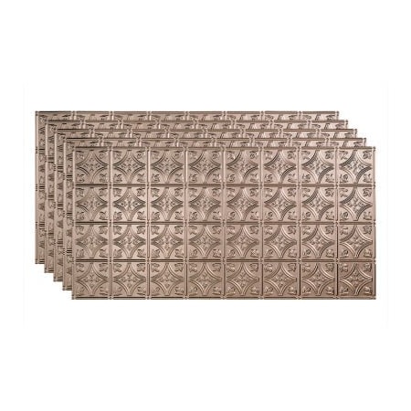 Acoustic Ceiling Products Fasade Traditional Syle # 1 - 48-3/8" x 24-3/8" PVC Glue Up Tile in Brushed Nickel - PG5029